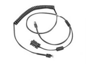 Zebra CBA-UF4-C09ZAR cable de serie Negro