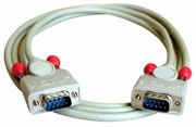 Lindy 9 pol. RS232 1:1 Kabel 2m cable de señal Blanco