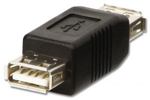 Lindy 71230 cambiador de género para cable USB A Negro