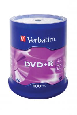 Verbatim DVD+R Matt Silver 4,7 GB 100 pieza(s)