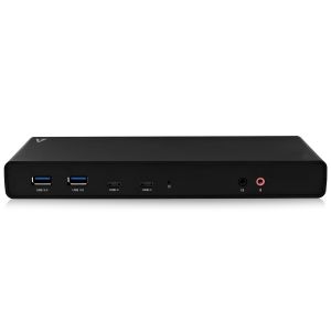 V7 Base de conexión USB-C universal con potencia de salida, monitor doble 4K, HDMI, DisplayPort y Displaylink de hasta 60 W
