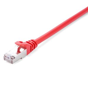 V7 Cable rojo Cat6 blindado (STP) con conector RJ45 macho a RJ45 macho 10m 32.8ft