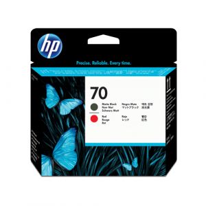 HP Cabezal de impresión DesignJet 70 rojo/negro mate