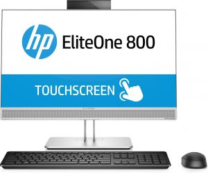 HP EliteOne 800 G4 Intel® Core™ i5 60,5 cm (23.8") 1920 x 1080 Pixeles Pantalla táctil 8 GB DDR4-SDRAM 256 GB SSD PC todo en uno Windows 10 Pro Plata