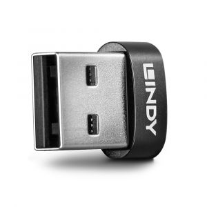 Lindy 41884 cambiador de género para cable USB Type-A USB Tipo C Negro