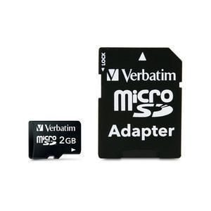 Verbatim microSD 2GB with adapter