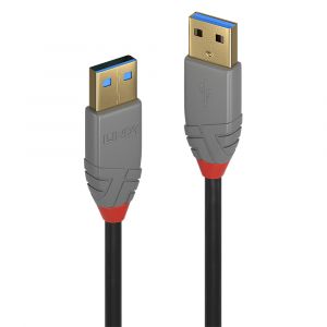 Lindy 36754 cable USB 5 m USB 3.2 Gen 1 (3.1 Gen 1) USB A Negro, Gris