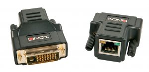 Lindy 32599 extensor audio/video Transmisor y receptor de señales AV Negro