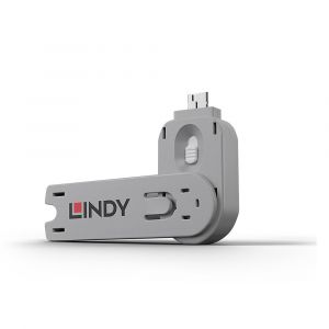 Lindy 40624 bloqueador de puerto Llave de bloqueador de puerto USB tipo A Blanco Acrilonitrilo butadieno estireno (ABS) 1 pieza(s)