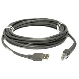 Zebra USB Cable: Series A cable USB 4,5 m USB A Gris