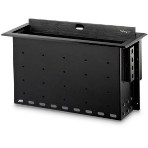 StarTech.com BOX4MODULE organizador de cables Escritorio Caja de cables Negro 1 pieza(s)