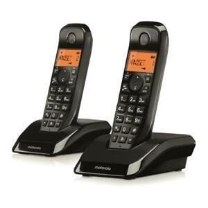 Motorola S12 Duo Teléfono DECT Identificador de llamadas Negro