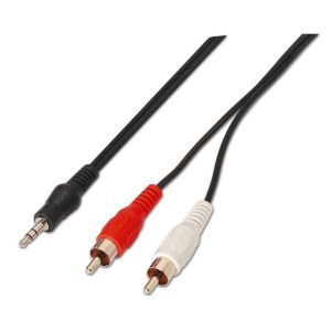AISENS A128-0148 cable de audio 3 m 3,5mm 2 x RCA Negro
