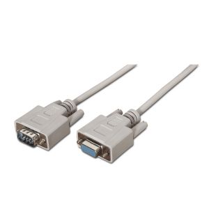 AISENS A112-0065 cable de serie Beige 1,8 m DB9