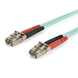 StarTech.com Cable de 7m de Fibra Óptica Multimodo Dúplex 50/125 LC a LC de 10Gb - Aqua - OM3 - LSZH - LOMMF