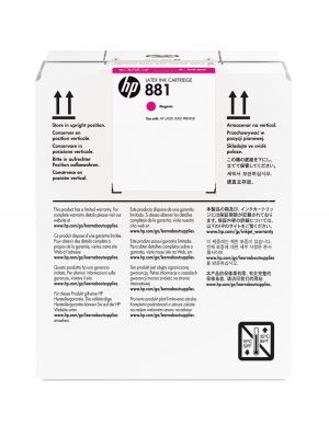 HP Cartucho de tinta Latex magenta 881 de 5 litros