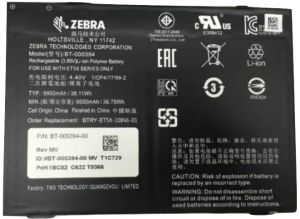 Zebra BTRY-ET5X-10IN5-01 pieza de repuesto de tabletas Batería
