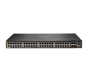 Hewlett Packard Enterprise Aruba 6300F 48-port 1GbE Class 4 PoE & 4-port SFP56 Gestionado L3 Gigabit Ethernet (10/100/1000) Energía sobre Ethernet (PoE) 1U Gris