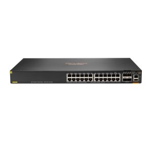 Hewlett Packard Enterprise Aruba 6300F 24-port 1GbE Class 4 PoE & 4-port SFP56 Gestionado L3 Gigabit Ethernet (10/100/1000) Energía sobre Ethernet (PoE) 1U Gris