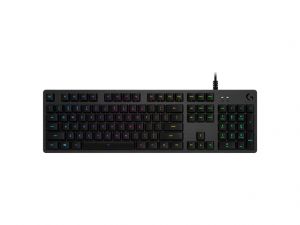 Logitech G G512 CARBON LIGHTSYNC RGB Mechanical Gaming Keyboard with GX Brown switches teclado USB Portugués Carbono