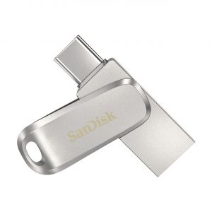 SanDisk Ultra Dual Drive Luxe unidad flash USB 64 GB USB Type-A / USB Type-C 3.2 Gen 1 (3.1 Gen 1) Acero inoxidable