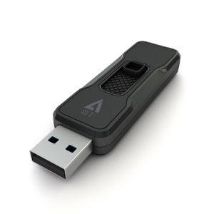 V7 Unidad flash USB 2.0 de 2GB con conector USB retráctil