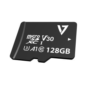 V7 Tarjeta Micro-SDXC U3 V30 A1 Clase 10 de 128GB + adaptador