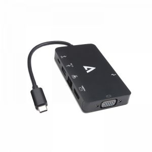 V7 CA06363 Adaptador gráfico USB 3840 x 2160 Pixeles Negro