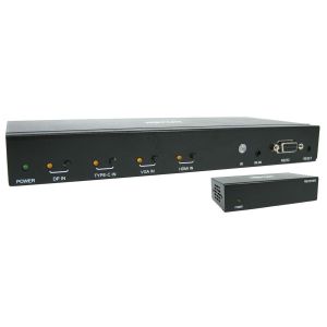Tripp Lite B320-4X1-MHE-K extensor audio/video Transmisor y receptor de señales AV Negro