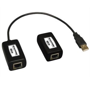 Tripp Lite B202-150 Extensor de 1 Puerto USB sobre Cat5/Cat6, Transmisor y Receptor, hasta 46 m [150 pies], TAA
