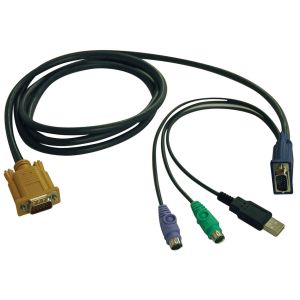 Tripp Lite P778-006 Cable Combinado USB/PS2 para KVMs NetDirector B020-U08/U16 y KVM B022-U16, 1.83 m [6 pies]