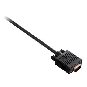 V7 Cable negro de vídeo con conector VGA macho a VGA macho 2m 6.6ft