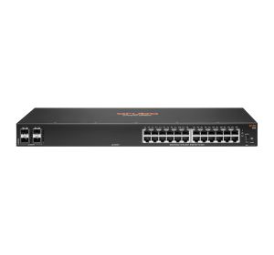 Hewlett Packard Enterprise Aruba 6100 24G 4SFP+ Gestionado L3 Gigabit Ethernet (10/100/1000) 1U Negro