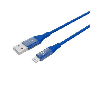 Celly USBLIGHTCOLORBL cable de conector Lightning 1 m Azul