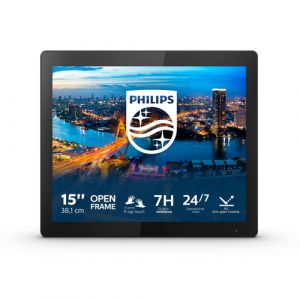Philips B Line 152B1TFL/00 monitor pantalla táctil 38,1 cm (15") 1024 x 768 Pixeles Multi-touch Negro