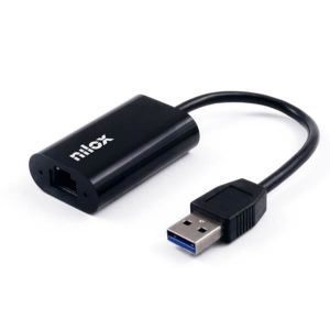 Nilox Adaptador de red USB 3.0 a Gigabit Ethernet RJ45