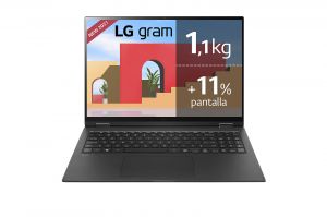 LG Gram 16Z90P Windows Pro - Portátil ultraligero de 40,6cm (16'') WQXGA 16:10 IPS (1,2 Kg, autonomía 16,5h, Intel EvoTM i7 11ª gen., Iris Xe, 16GB RAM, 512GB SSD NVMe) Negro - Teclado Español