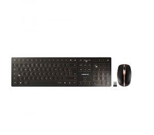 CHERRY DW 9100 SLIM teclado Ratón incluido RF Wireless + Bluetooth QWERTY Español Negro