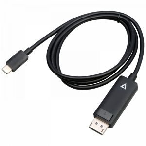 V7 V7USBCDP14-1M adaptador de cable de vídeo DisplayPort USB Tipo C Negro