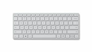 Microsoft Designer Compact teclado Bluetooth QWERTY Español Blanco