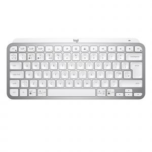 Logitech MX Keys Mini teclado RF Wireless + Bluetooth QWERTY Internacional de EE.UU. Plata, Blanco