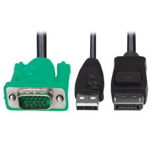 Tripp Lite P778-006-DP cable para video, teclado y ratón (kvm) Negro, Verde 1,83 m