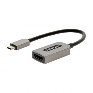 StarTech.com Adaptador USB C a HDMI de Vídeo 4K 60Hz - HDR10 - Conversor Tipo Llave USB Tipo C a HDMI 2.0b Dongle - Convertidor USBC con Modo Alt de DP a Monitor TV o Proyector