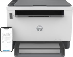 HP LaserJet Impresora multifunción Tank 1604w, Blanco y negro, Impresora para Empresas, Impresión, copia, escáner, Escanear a correo electrónico; Escanear a correo electrónico/PDF; Escanear a PDF; Wi-Fi de banda dual