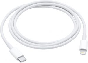 Apple MM0A3ZM/A cable de conector Lightning 1 m Blanco
