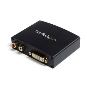 StarTech.com Adaptador Conversor de DVI-D a HDMI con Audio- Convertidor PC a HDTV-1920x1080