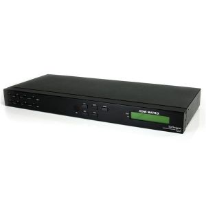 StarTech.com Conmutador Matrix HDMI de 4 Puertos - 4x4 con Audio y RS232 - Switch Selector