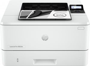HP LaserJet Pro Impresora 4002dw, Blanco y negro, Impresora para Pequeñas y medianas empresas, Estampado, Impresión a doble cara; Velocidades rápidas de salida de la primera página; Tamaño compacto; Energéticamente eficiente; Sólida seguridad; Wi-Fi de ba