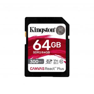 Kingston Technology Canvas React Plus 64 GB SD UHS-II Clase 10