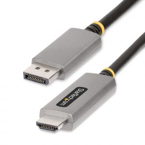 StarTech.com Cable Adaptador de 2m DisplayPort a HDMI - 8K 60Hz - 4K 144Hz - HDR10 - Conversor de Vídeo Activo DP 1.4 a HDMI 2.1 - Convertidor DisplayPort a HDMI
